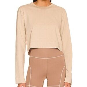 Tan+Lines | Long Sleeve Crop Top